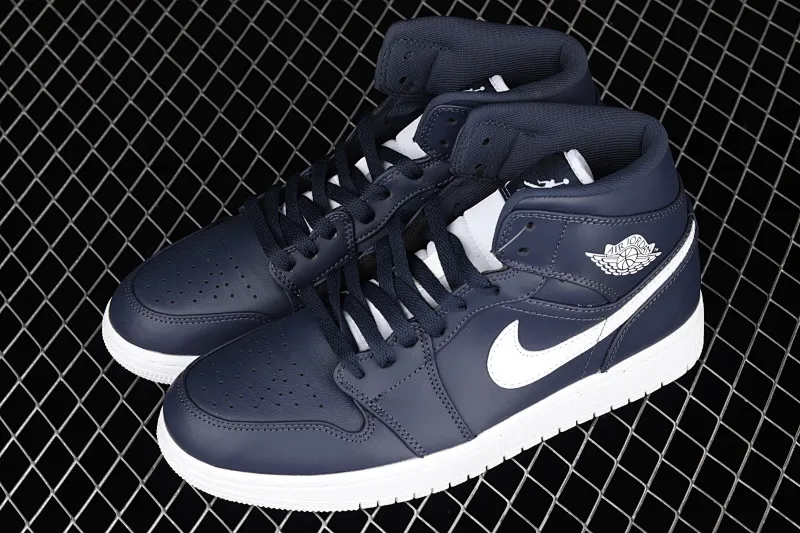 All categories Air Jordan Jordan series basketball shoes Air Jordan 1 Mid Air Jordan 1 Mid SE AJ1 Joe 1 dark blue China basketball shoes 554724-402